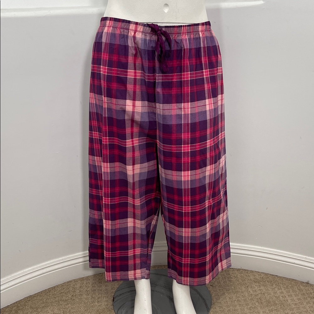 Dreams& Co Plus Size Plaid Pajama Pants in Red and Pink Size 3X NWOT